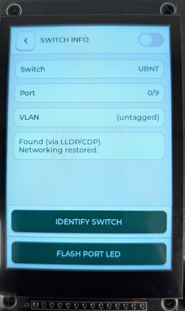Switch info via LLDP/CDP: switch, port and VLAN